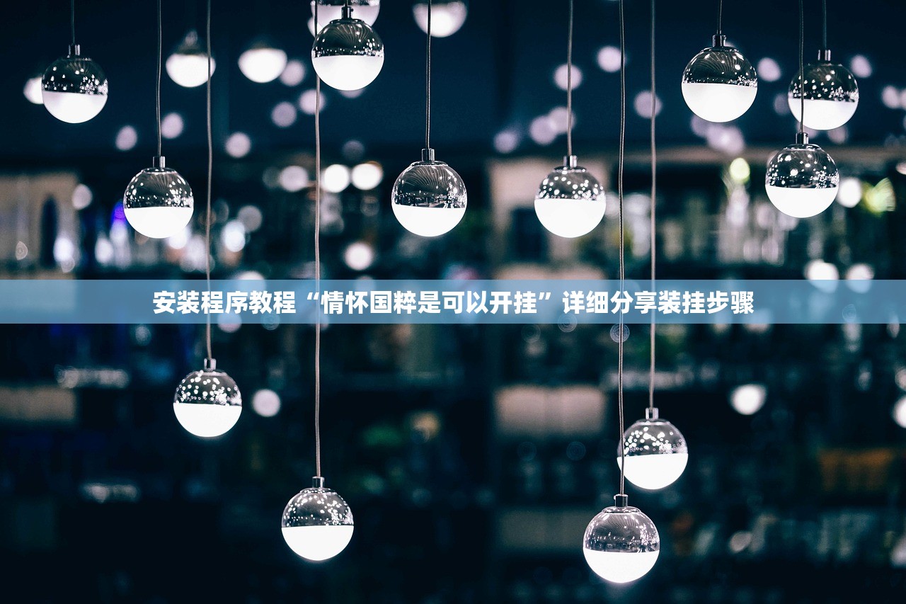 安装程序教程“情怀国粹是可以开挂”详细分享装挂步骤