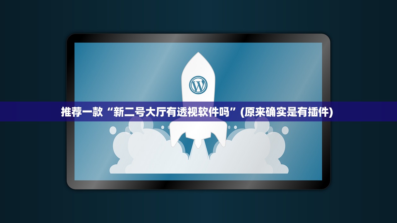 推荐一款“新二号大厅有透视软件吗”(原来确实是有插件) 