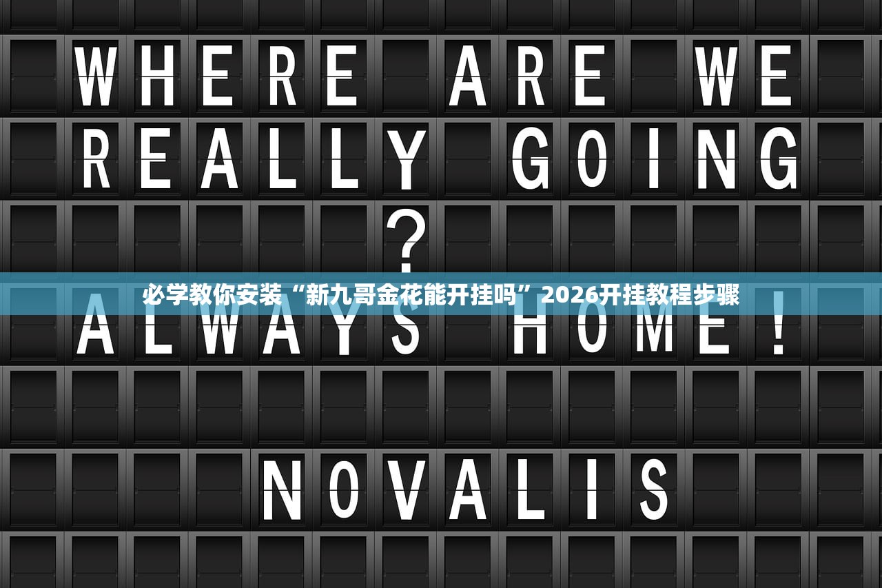 必学教你安装“新九哥金花能开挂吗	”2026开挂教程步骤