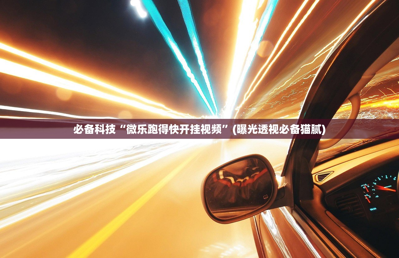 必备科技“微乐跑得快开挂视频”(曝光透视必备猫腻)