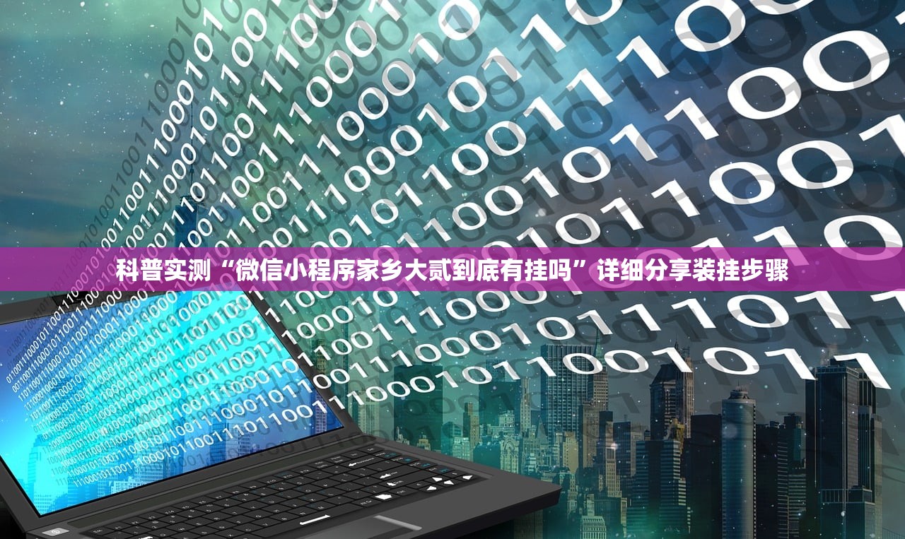 科普实测“微信小程序家乡大贰到底有挂吗”详细分享装挂步骤