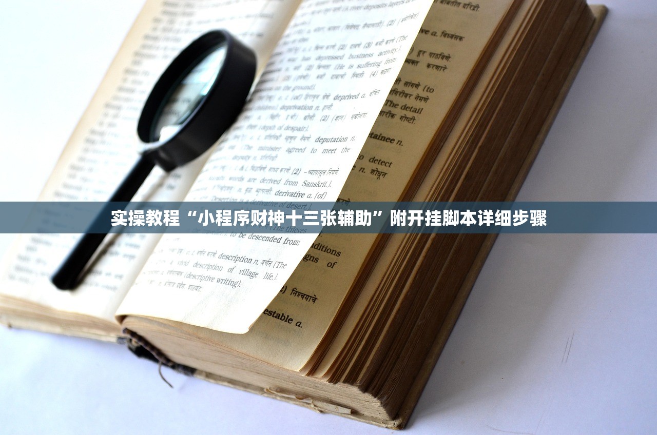 实操教程“小程序财神十三张辅助	”附开挂脚本详细步骤